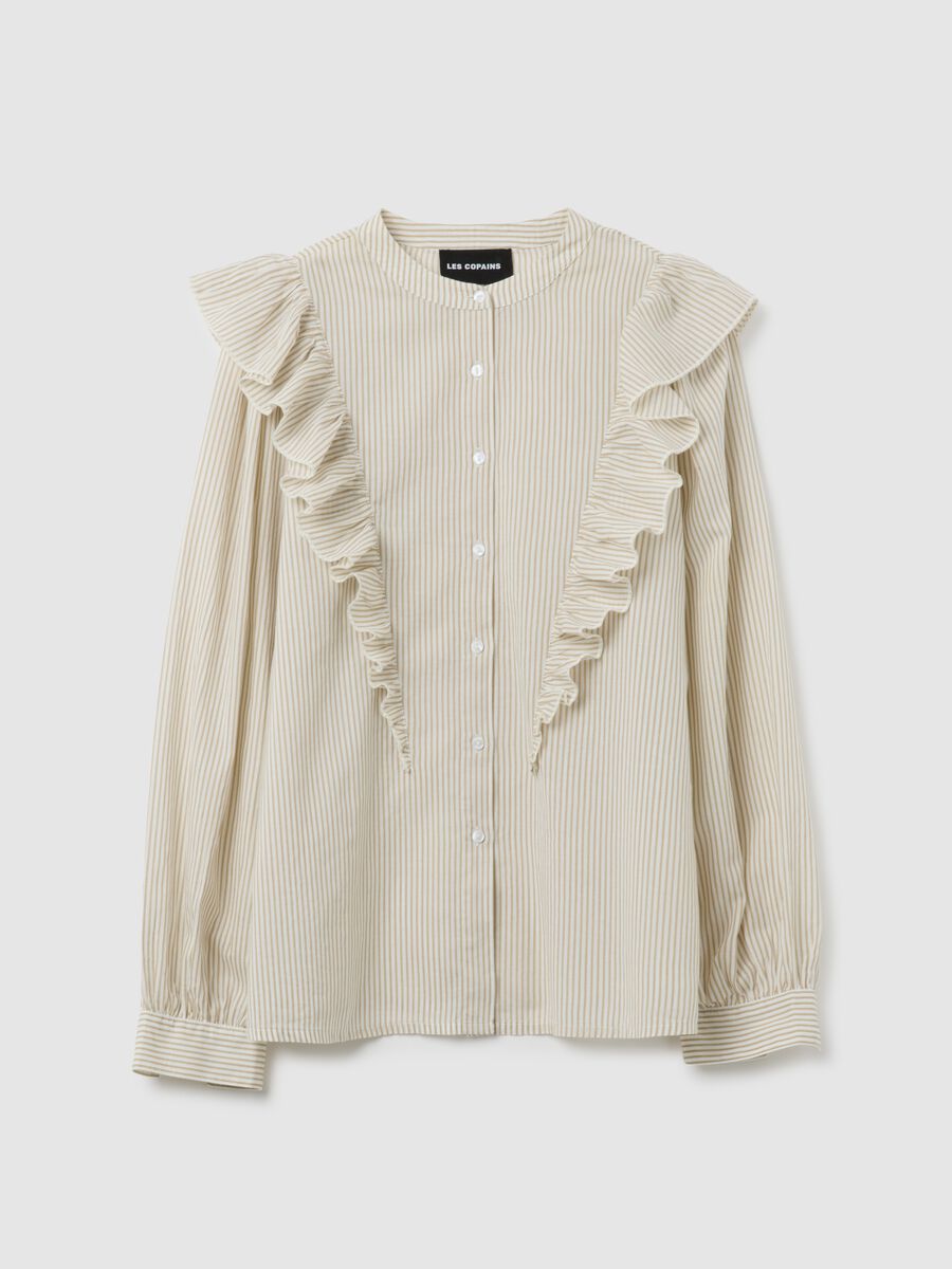 Beige pure cotton shirt regular fit_4