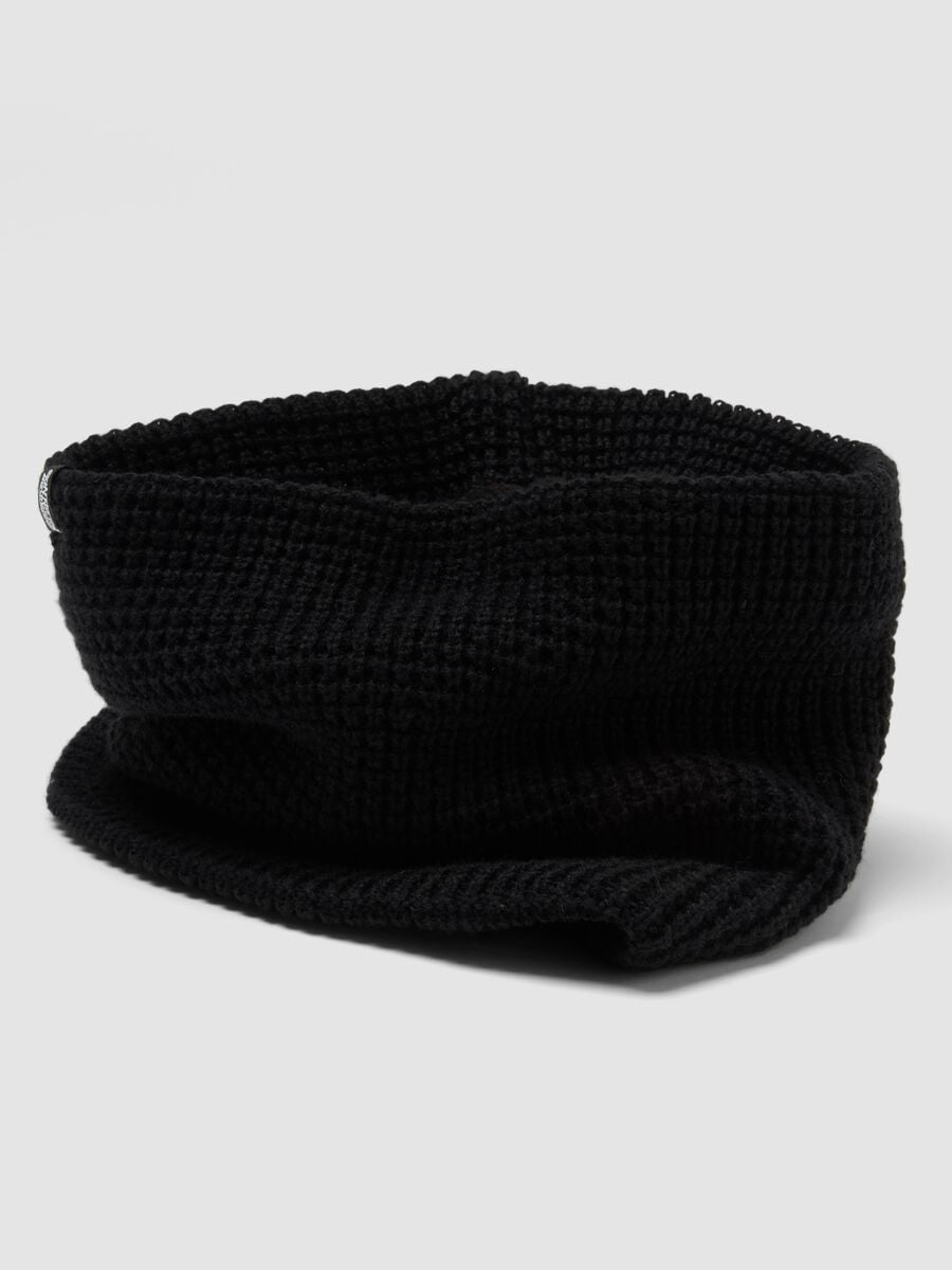 Sciarpa a collo nero in maglia_3