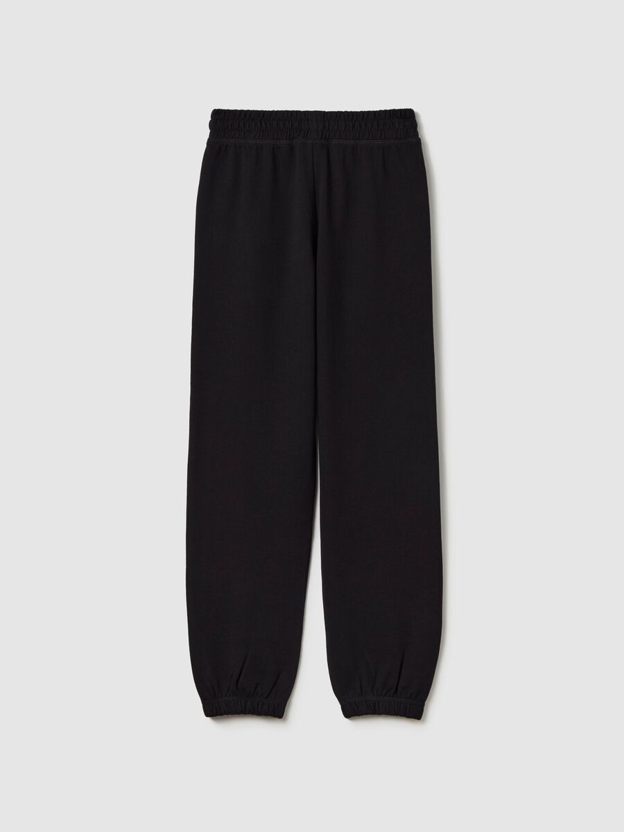 Joggers in cotone con profili elasticati_4