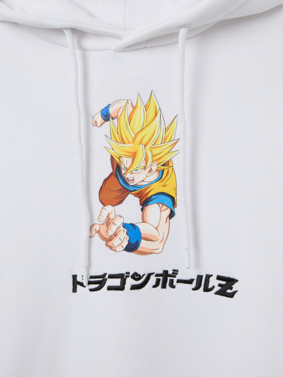 White Hoodie with Dragon Ball Z Print_5