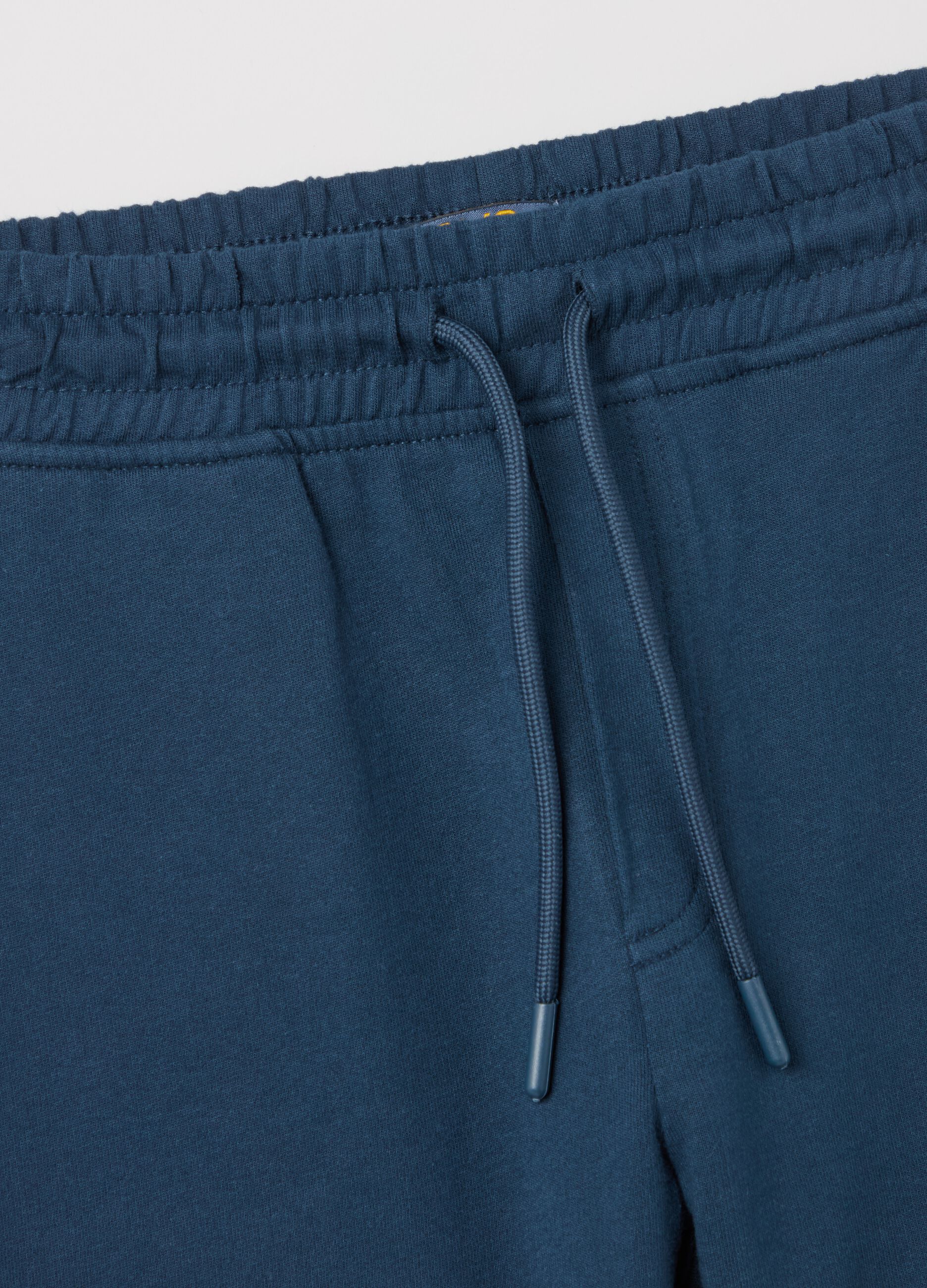 Cotton Bermuda shorts with drawstring