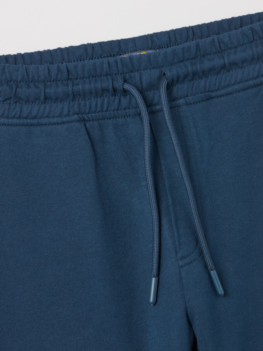 Cotton Bermuda shorts with drawstring_3