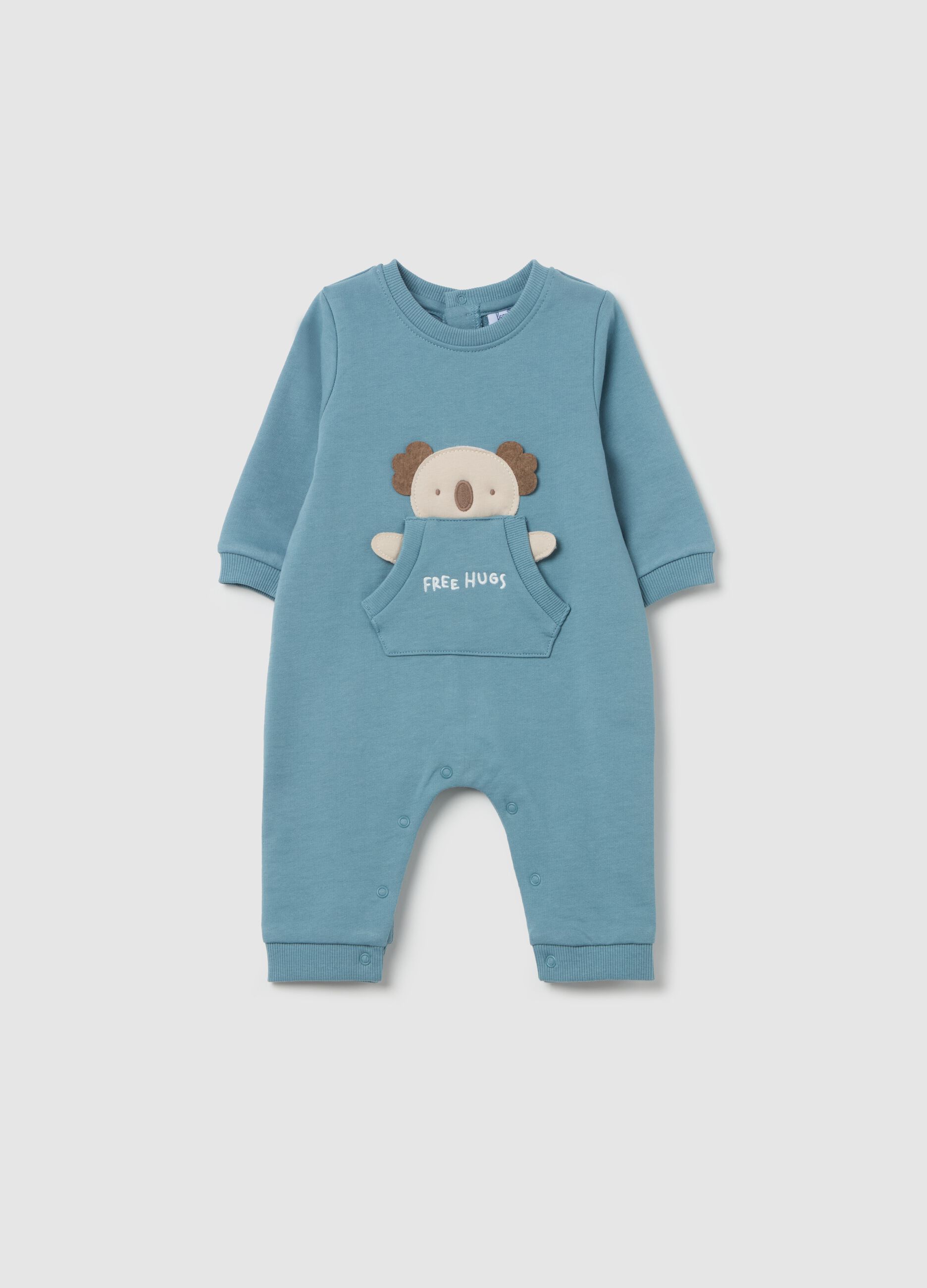 Tutina in cotone con applicazione koala