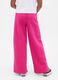Pink trousers for girls in cotton and polyester blend_2