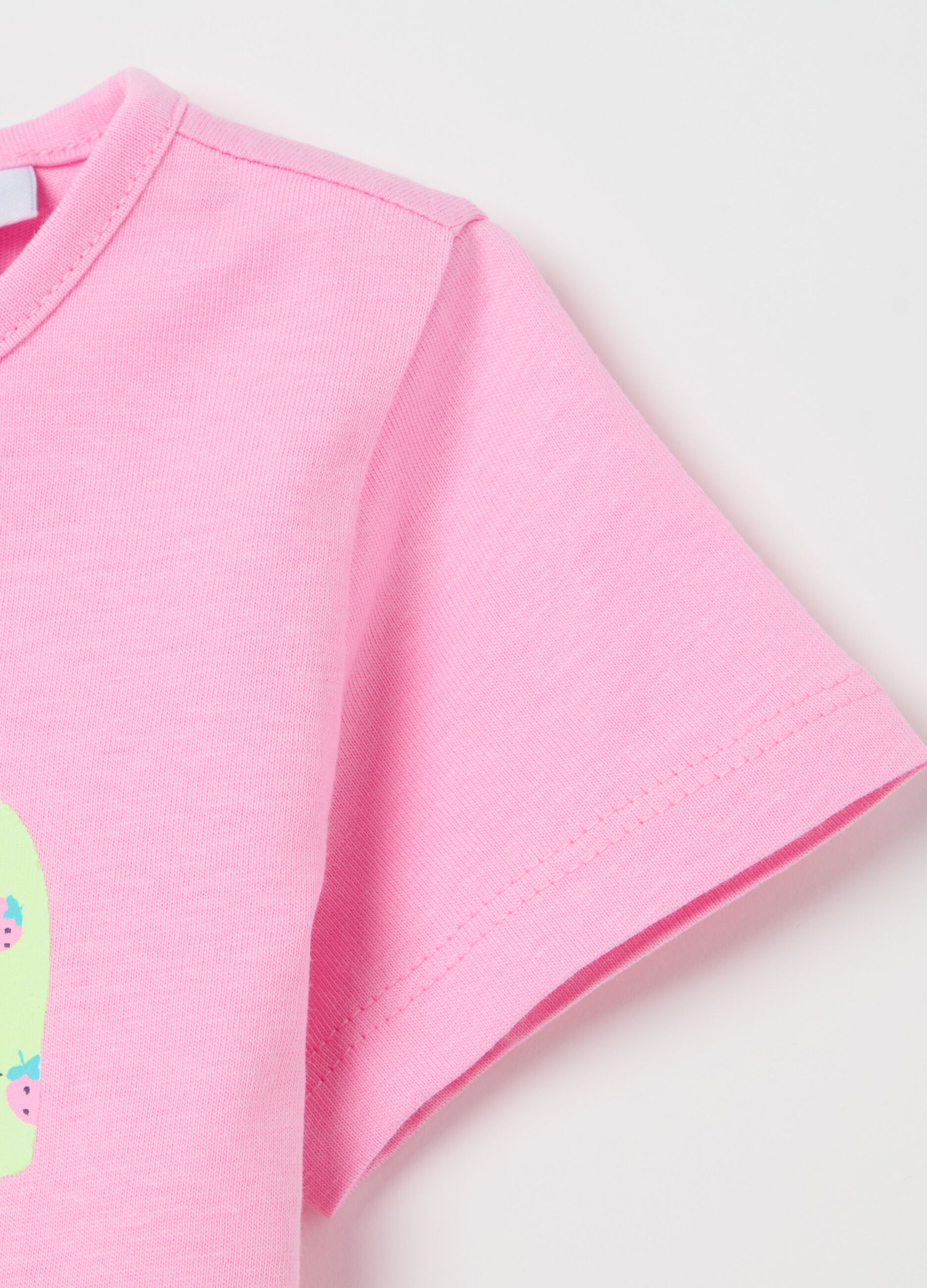 T-shirt in cotone con stampa 