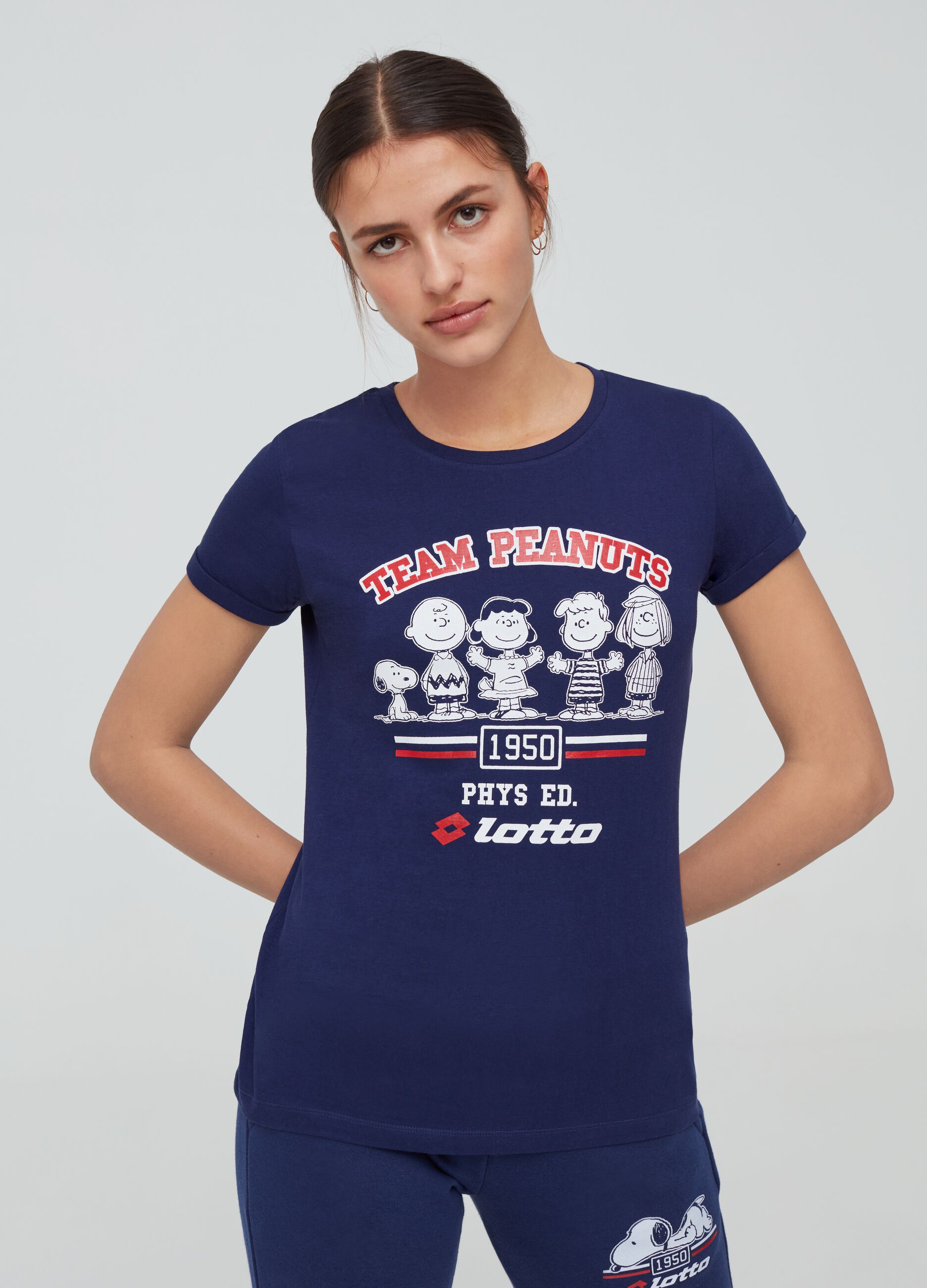 T-shirt stampa Lotto personaggi Peanuts