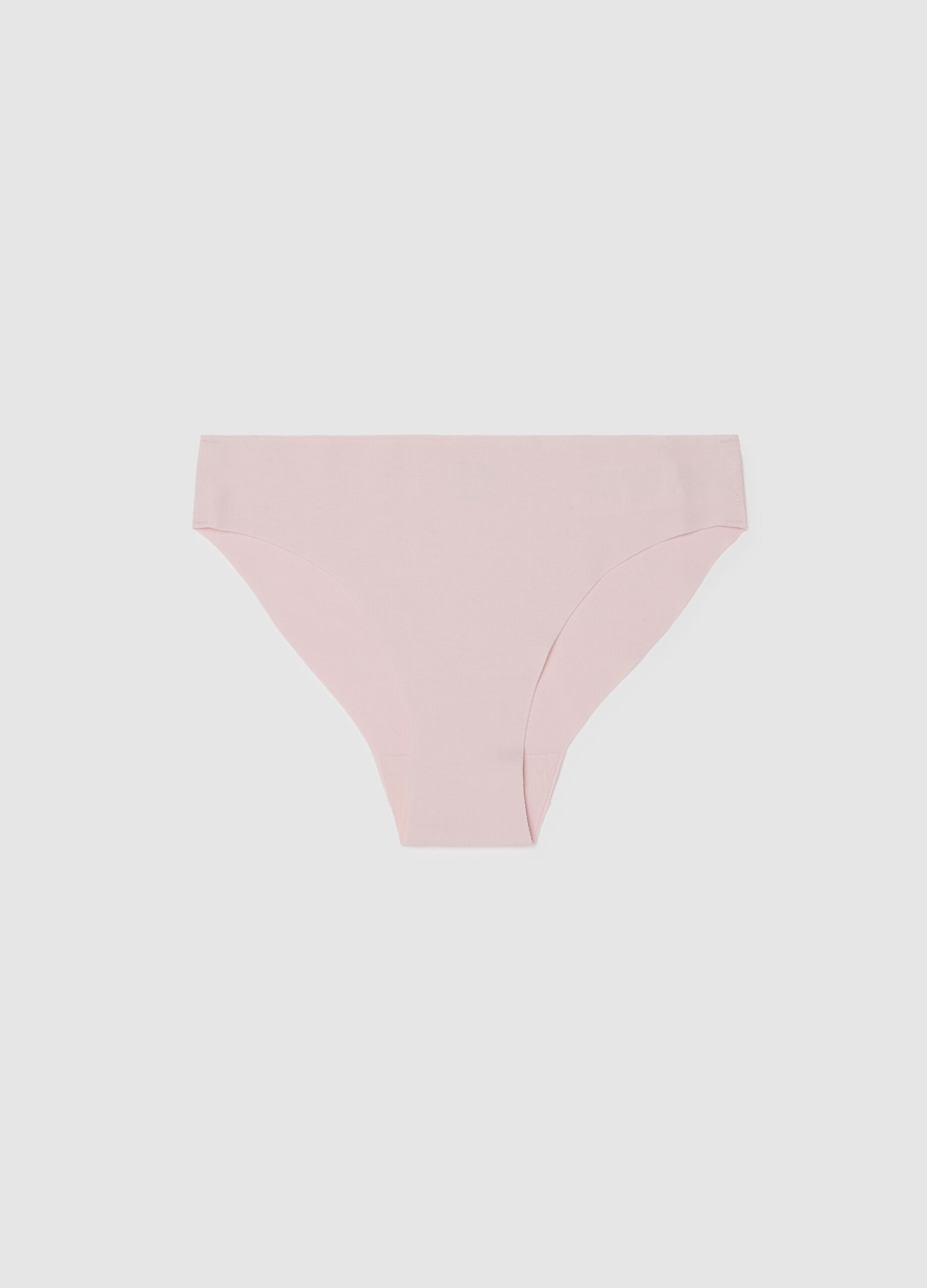 Pink Regular Fit Stretch Cotton Briefs