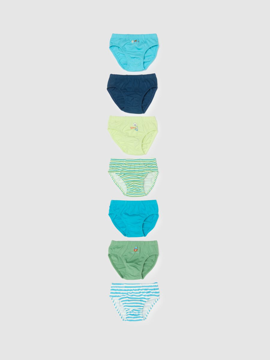 Multipack of pure cotton multicolour regular fit baby knickers_0