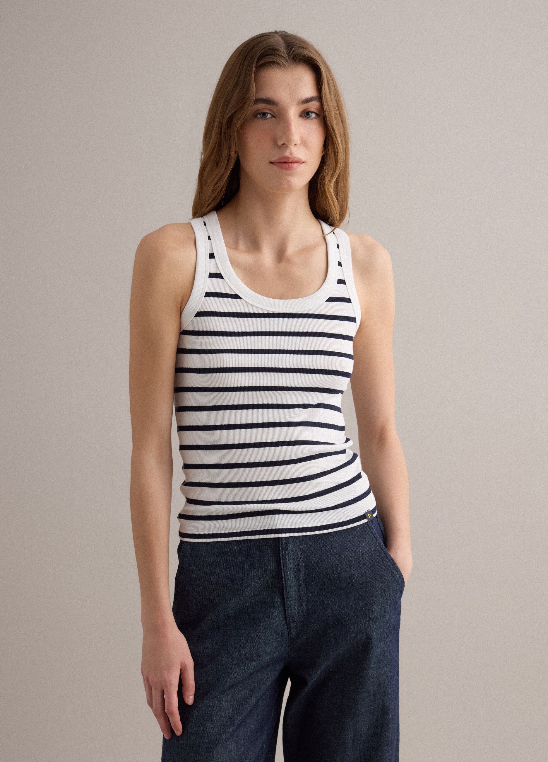 White striped camisole top