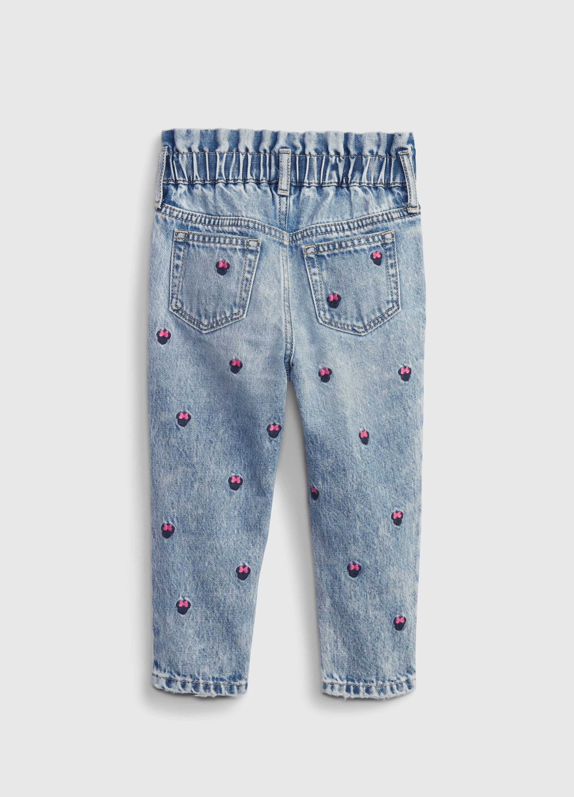 Jeans with Disney Minnie Mouse embroidery