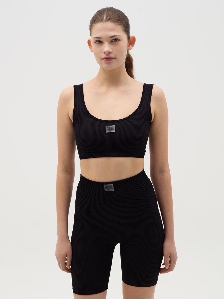 Ribbed cycle shorts_0