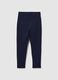 Girls' Blue Cotton Slim Fit Leggings_1