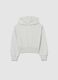 White pure cotton regular fit girl's sweatshirt_0