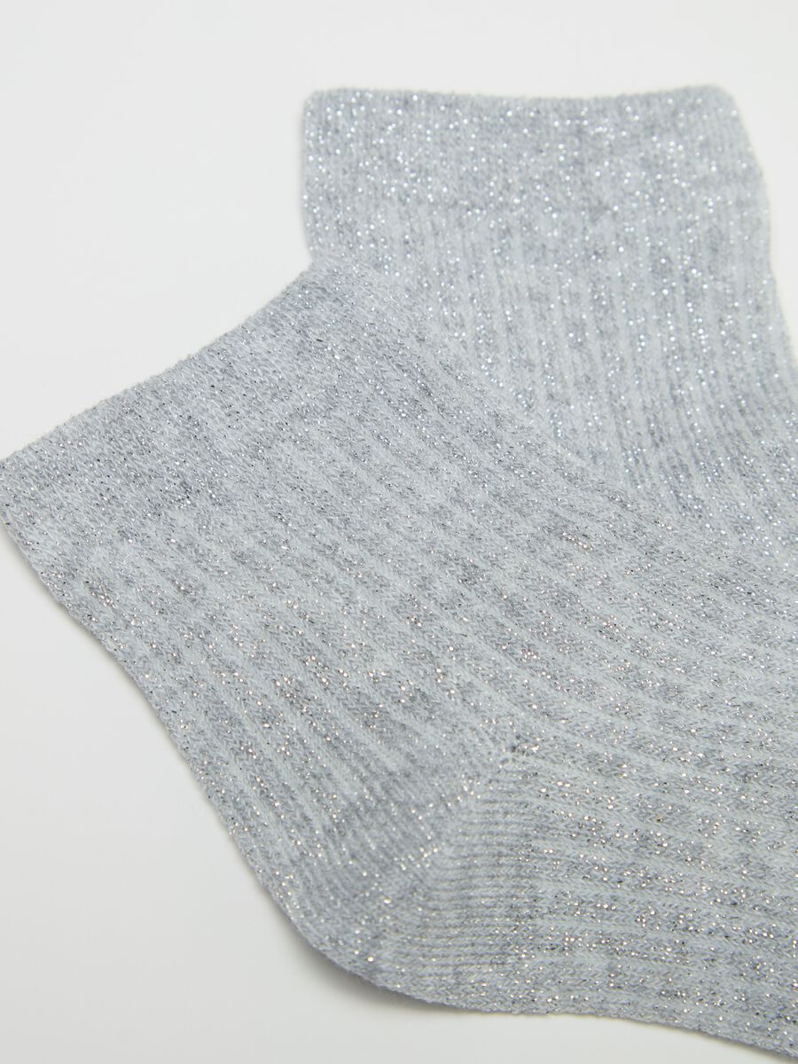 Two-pack ribbed socks with lurex_1