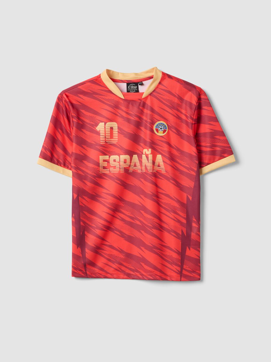 Kids&rsquo; Red Spain Short-Sleeve T-shirt &ndash; Oversized Fit_0