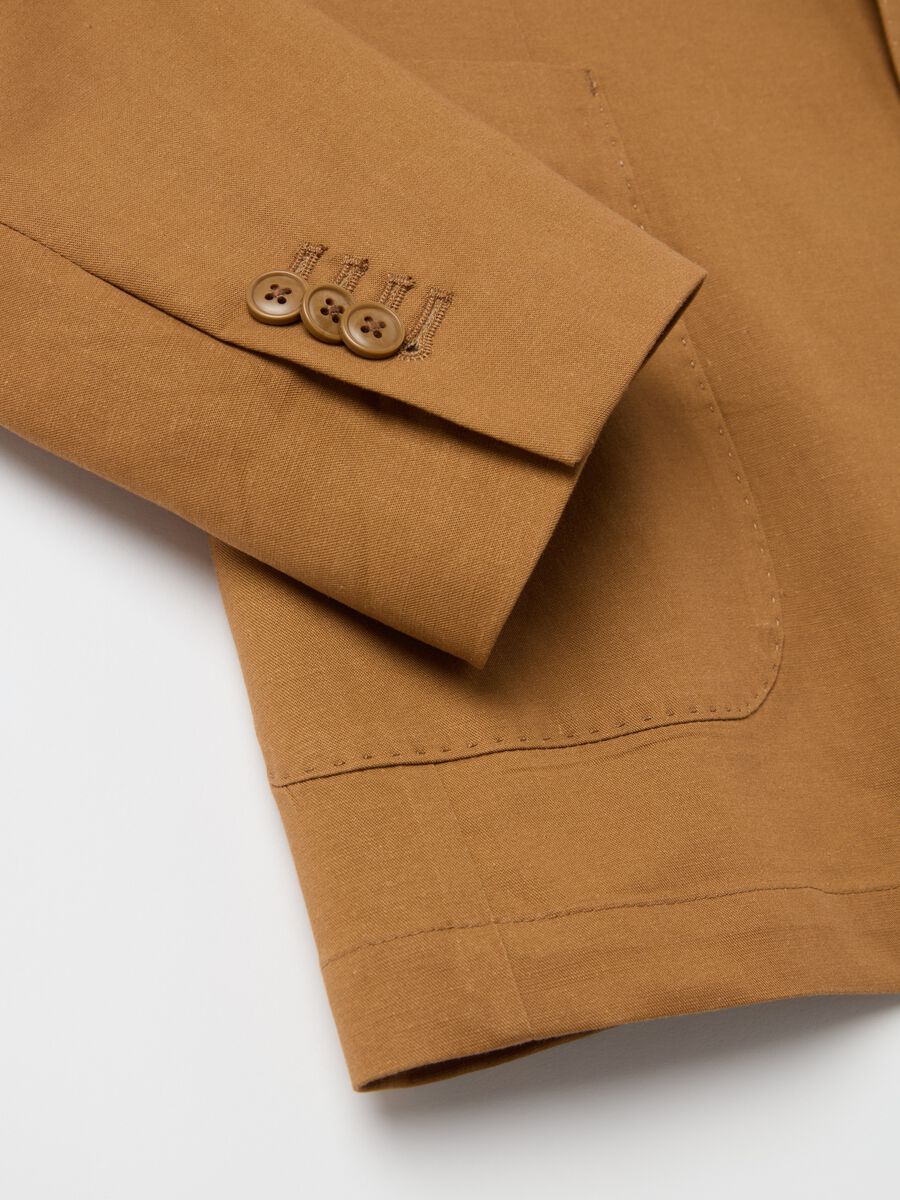 Blazer in Lyocell, cotton and linen_5