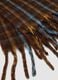 Brown checked scarf with fringes_2