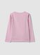 Pink long-sleeve stretch-cotton T-shirt_1