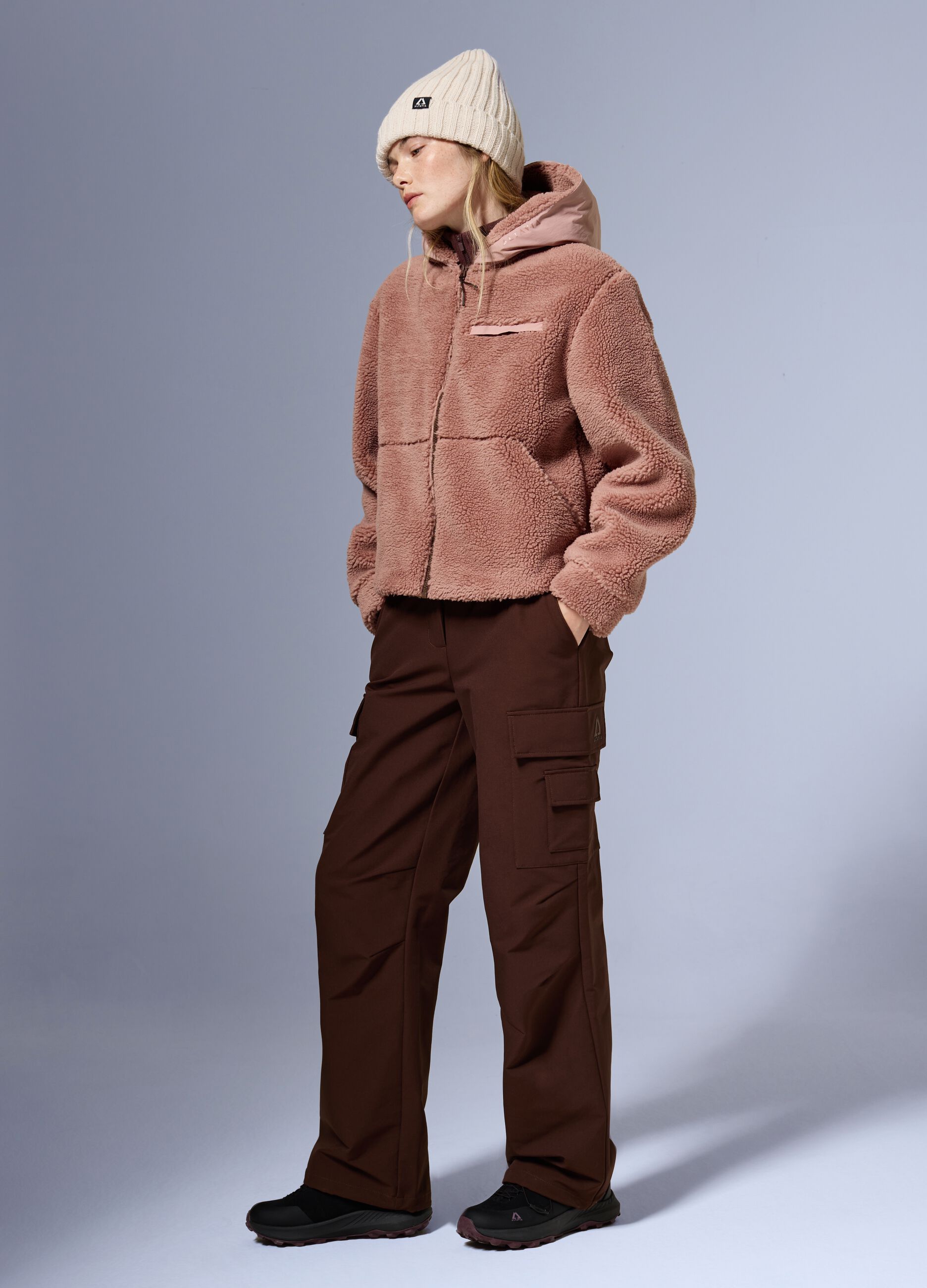 Full Zip Sherpa Jacket with Hood ALTAVIA WITH DEBORAH COMPAGNONI
