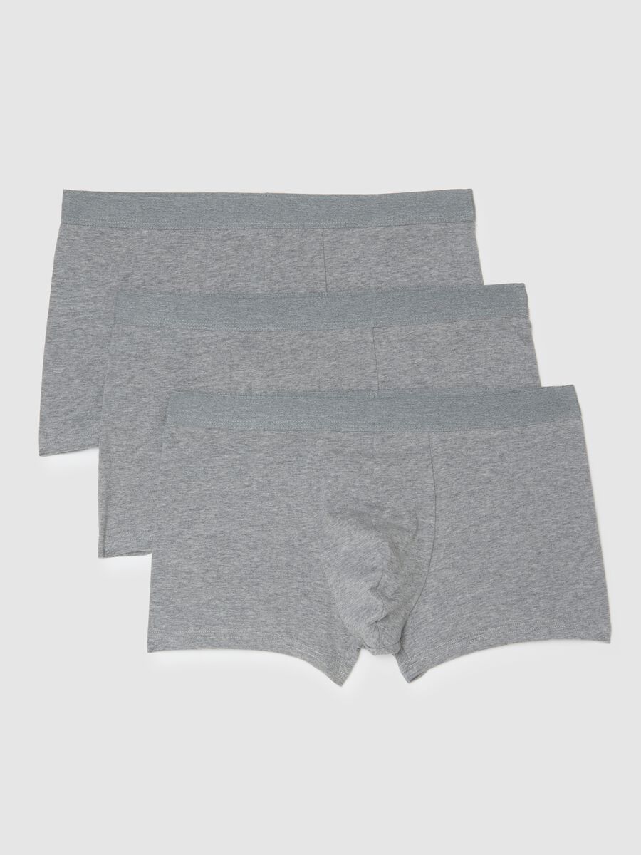 Set of three grey stretch cotton regular fit boxers_4