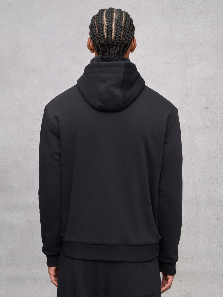 Reversible Teddy Full-Zip Hoodie Black_3