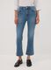 Jeans denim azzurro cropped slim fit in cotone e viscosa elasticizzato_1