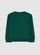 Children's green pure cotton sweatshirt with regular fit and Christmas print_1