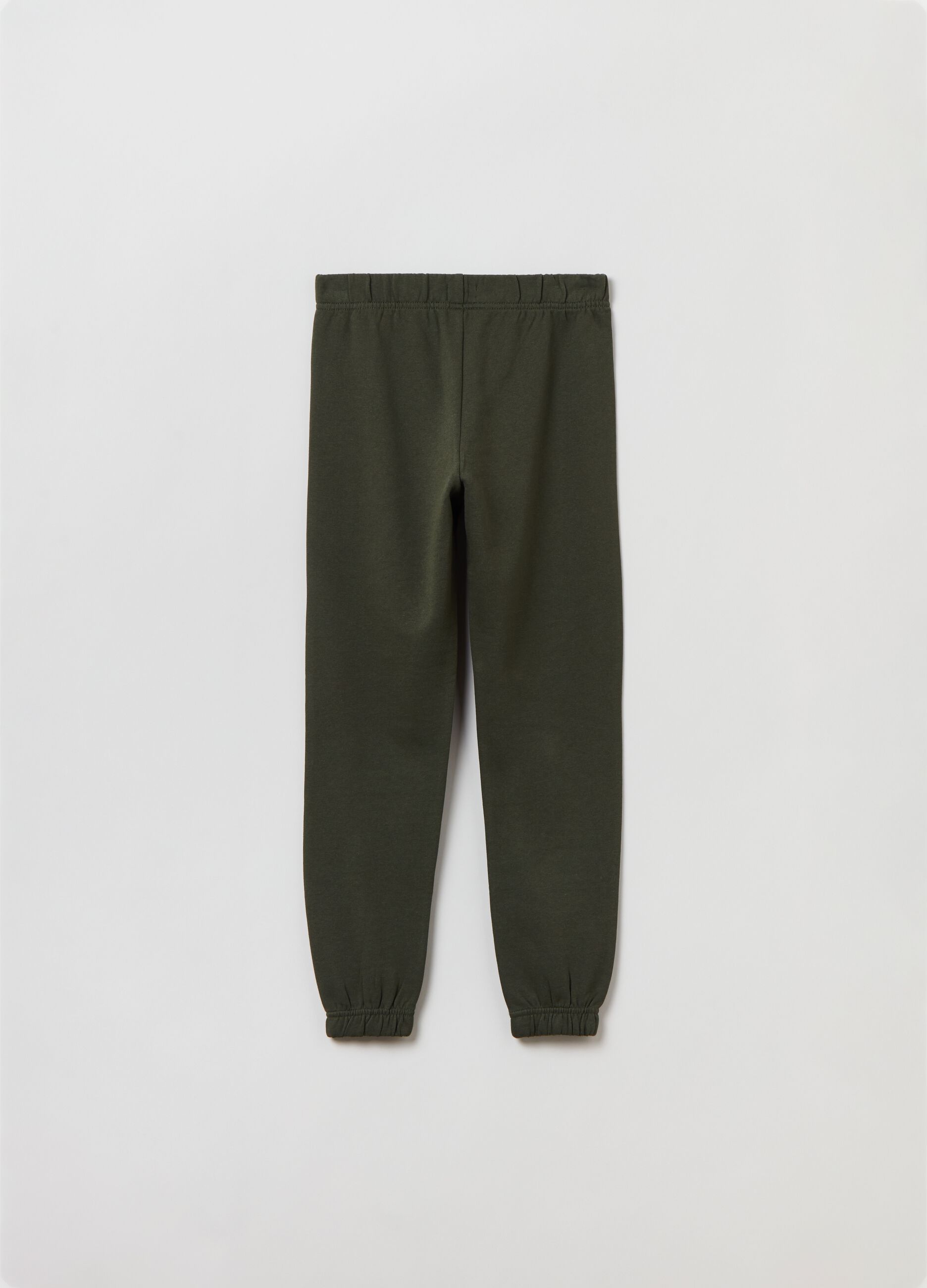 Joggers in felpa con stampa_1