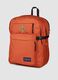 Orange backpack with front pocket and adjustable shoulder straps_2