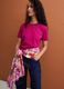 Pink regular-fit crew-neck T-shirt in pure Supima cotton_0