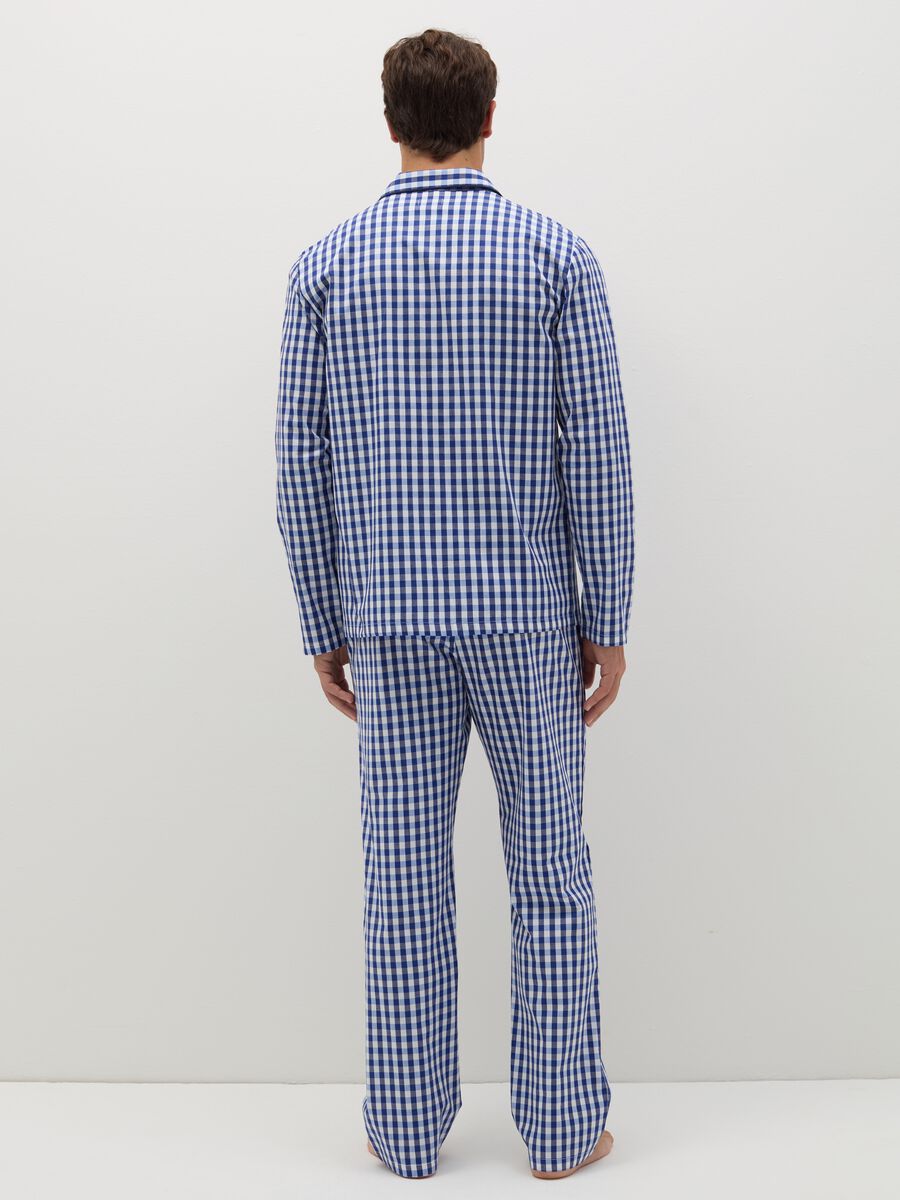 Long pyjamas in check cotton_2