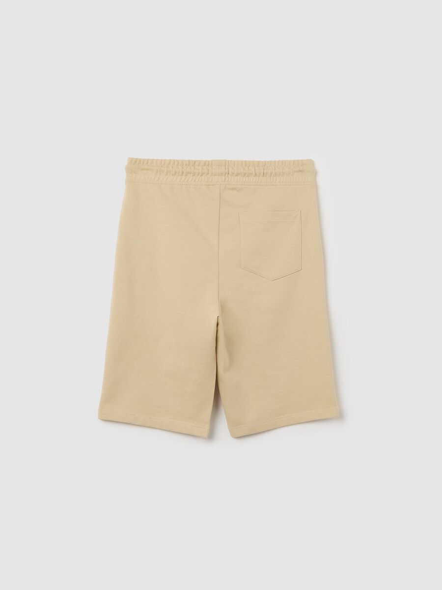 OVS Kids Beige Cotton Shorts_1