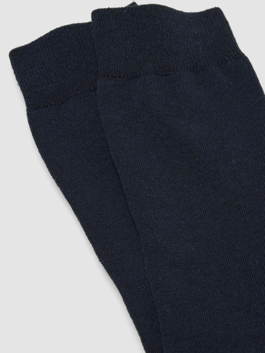2-pack of short blue stretch cotton socks_1