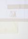 Beige and white pure cotton crib sheet with embroidery_2