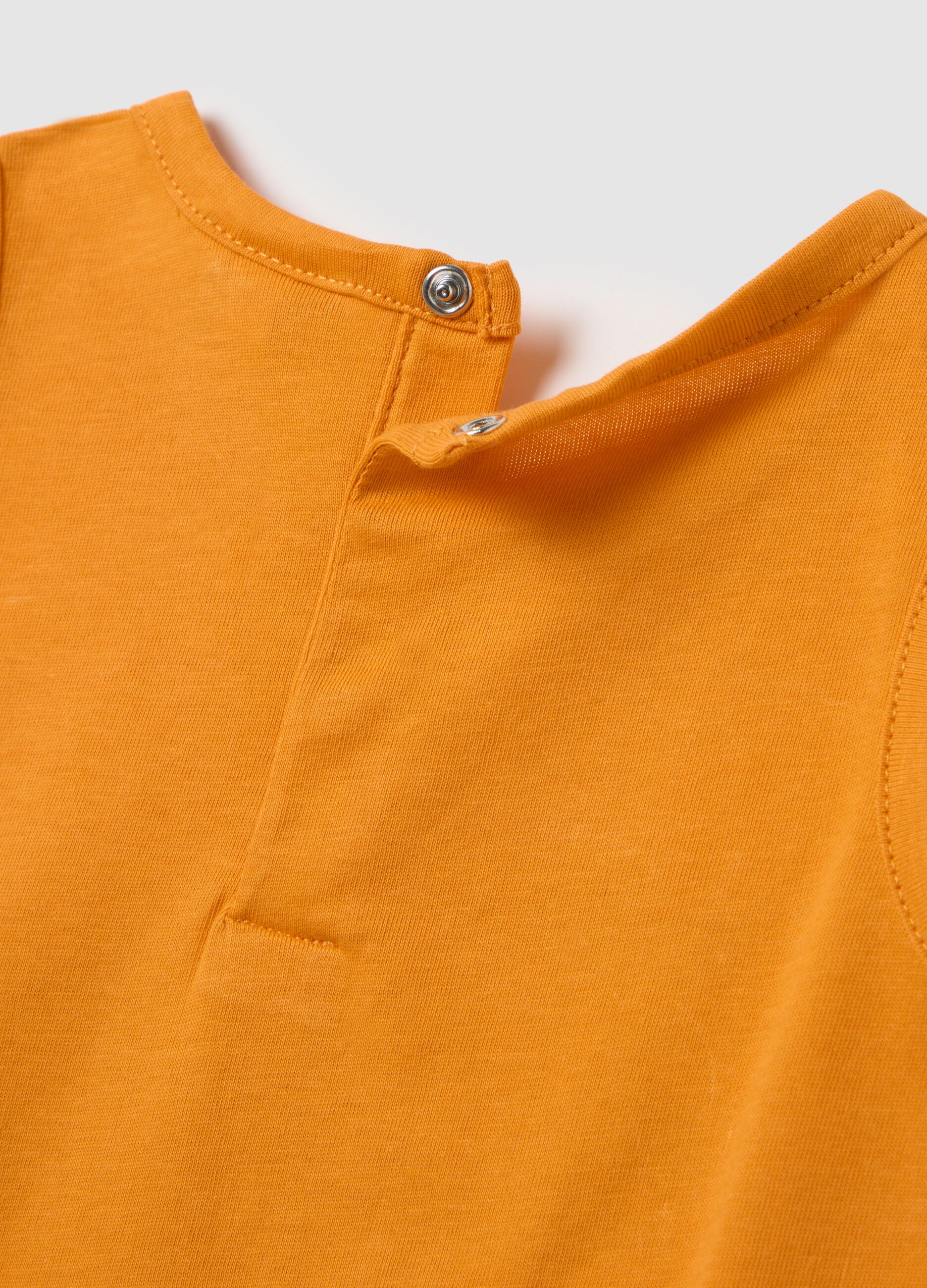 Children's jogging set in orange and green pure cotton regular fit with elasticated waist