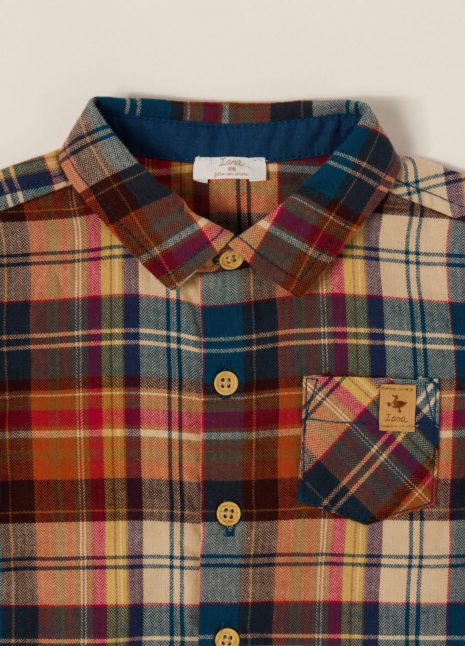 Multicolour Check Flannel Shirt