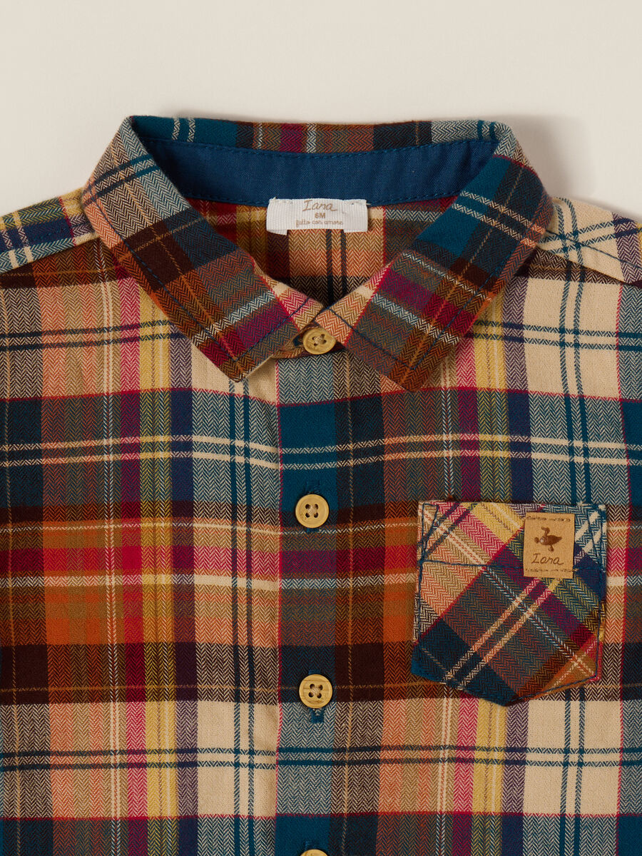 Multicolour Check Flannel Shirt_2
