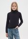 Girls' black stretch cotton regular fit top_0