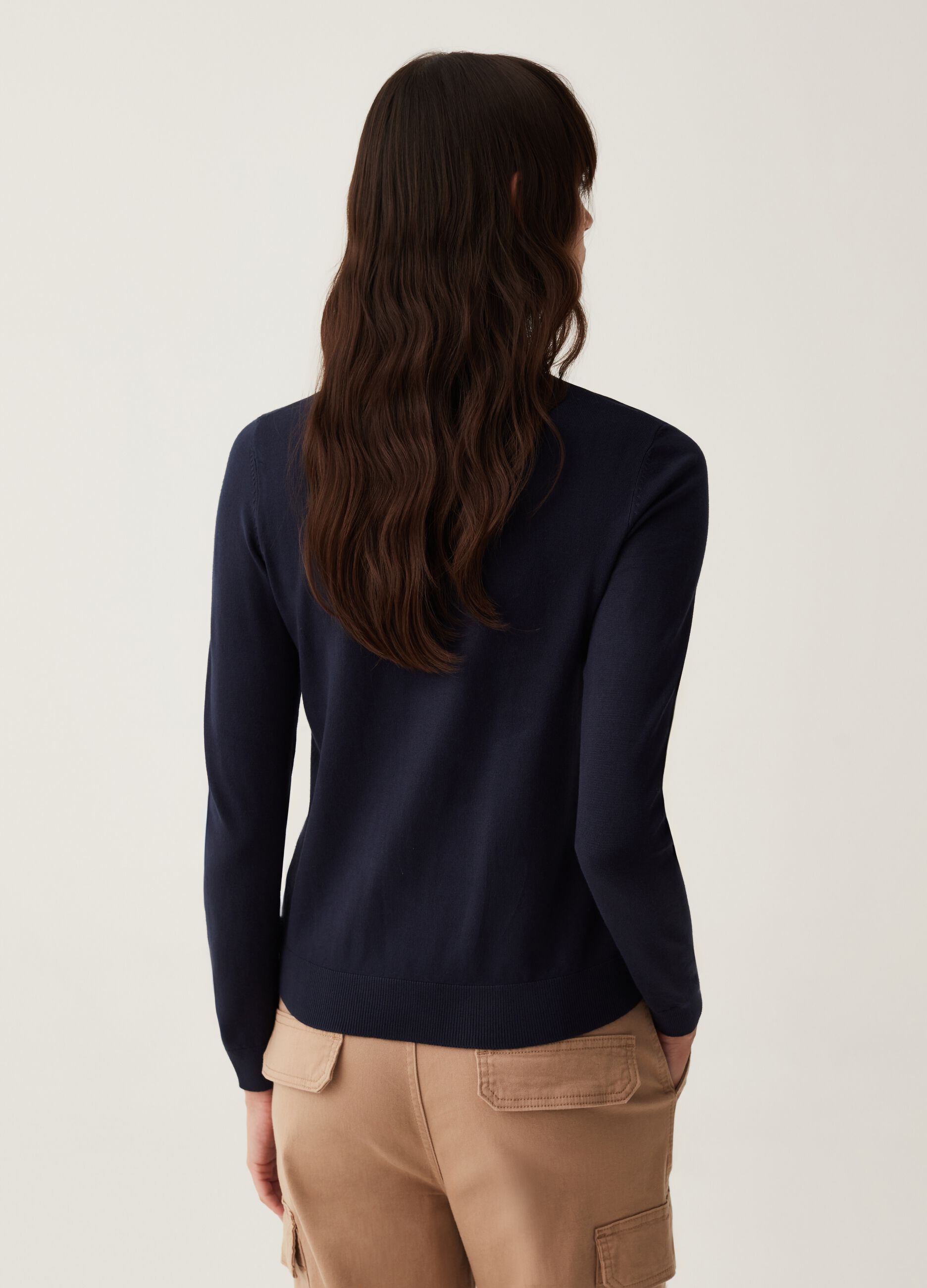 Cardigan con scollo rotondo_2