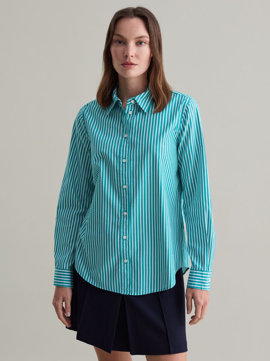 Camicia in popeline di cotone_0