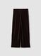 Pantaloni formali marroni in misto cotone regular fit_2