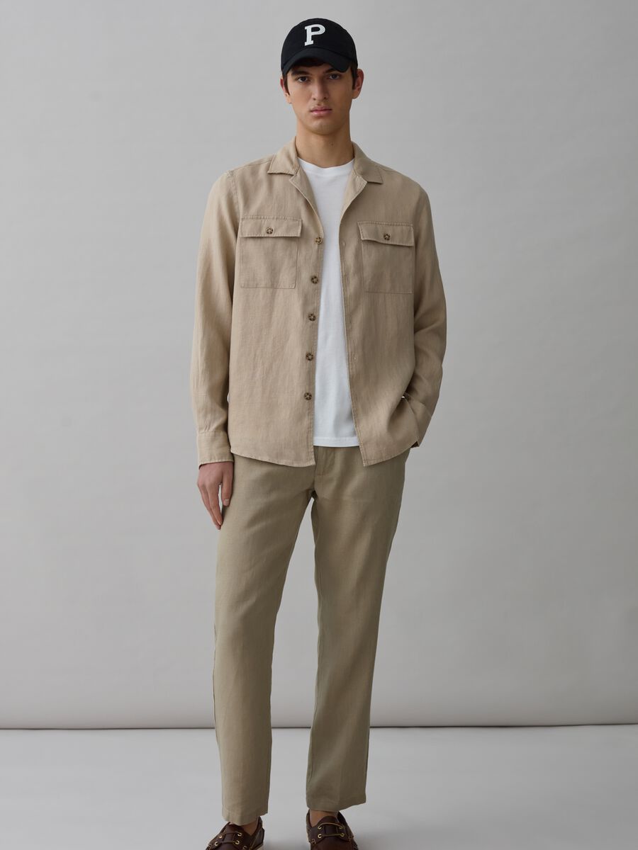 Linen shirt with pockets_0