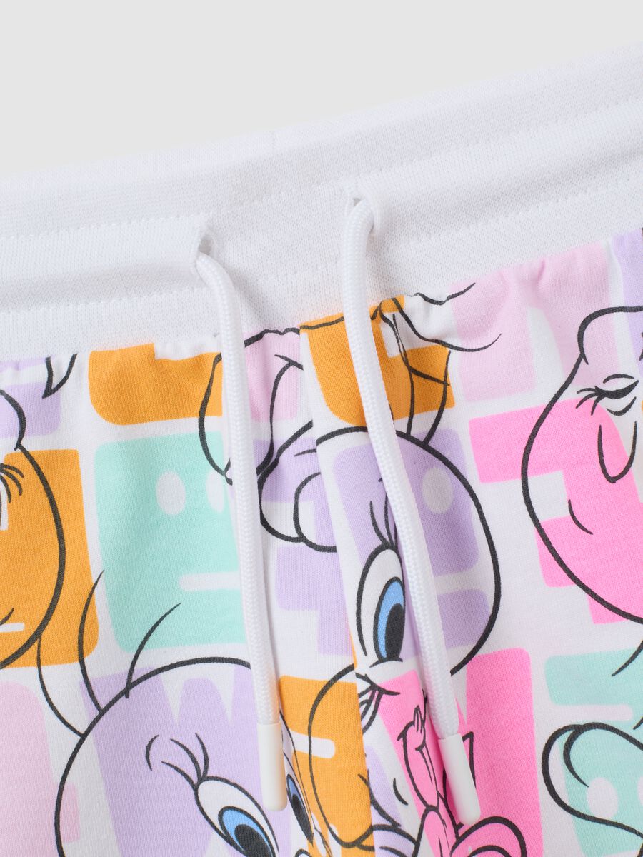 Girls' white pure cotton set regular fit with Looney Tunes prints_2