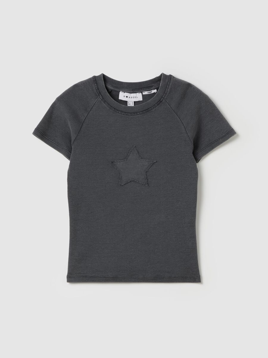 Ribbed crop T-shirt with embroidery_4