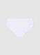 Girl's white cotton stretch regular fit briefs_1