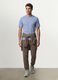 Blue regular-fit T-shirt in pure organic cotton jersey_1