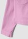 Girl's regular fit pink denim cotton jacket with pockets_3