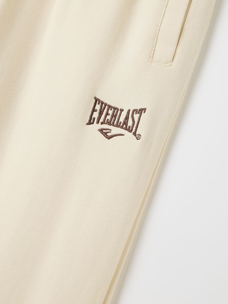 Slim-fit joggers with logo embroidery and drawstring_5