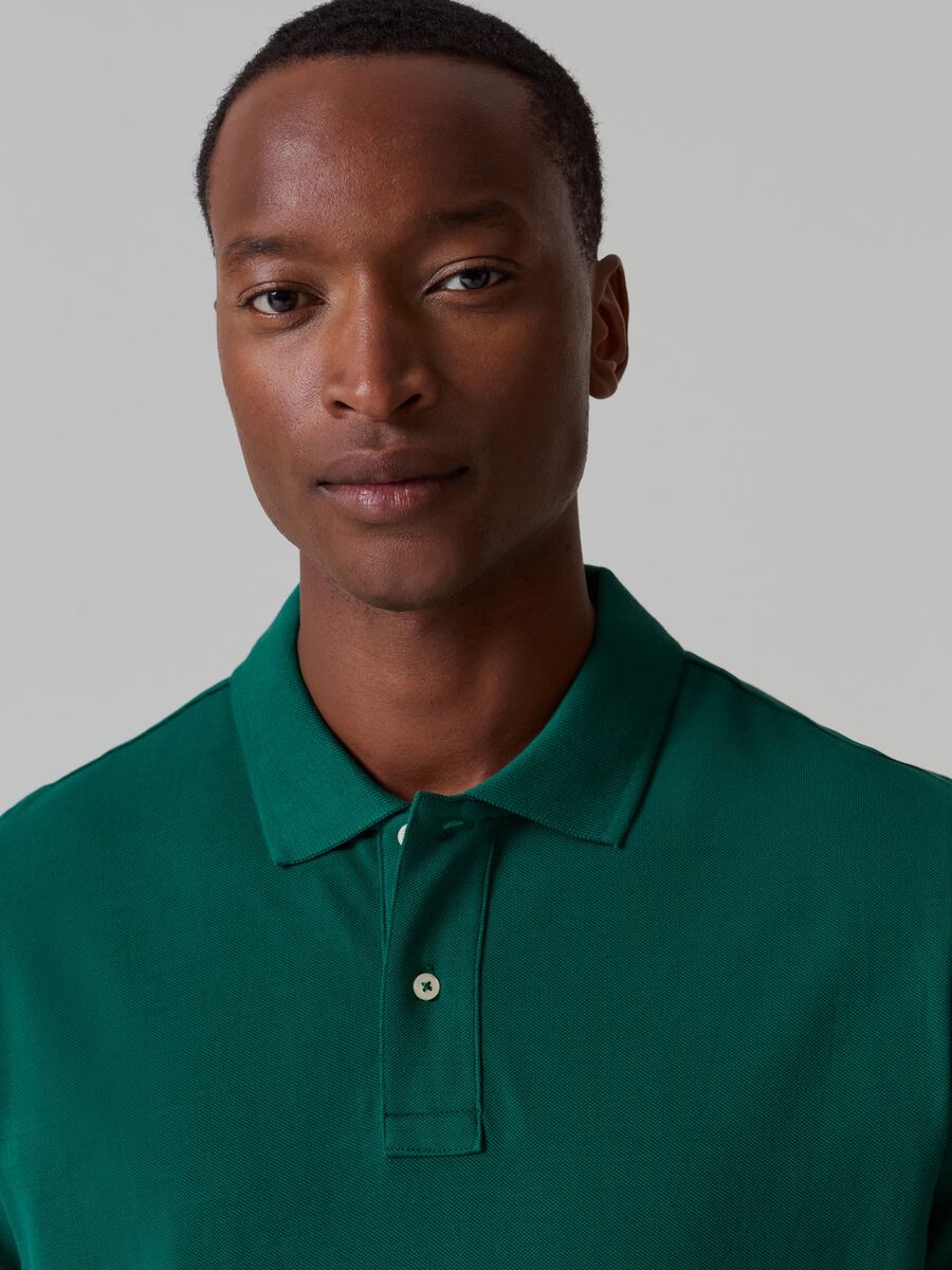 Supima cotton piquet polo shirt_1