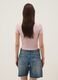 T-shirt in puro cotone rosa slim fit con scritta_3